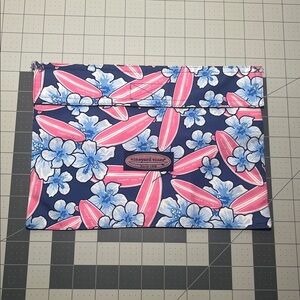 Vineyard Vines preppy Surfboard fold over travel clutch purse bag